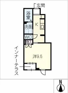 カーサアバカス【1階】の間取り