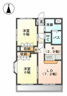 エル・シャトーN【2階】の間取り