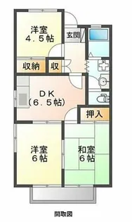 ウイングコート向山 B棟【2階】の間取り