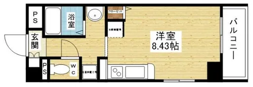 セレブコート新北野【3階】の間取り