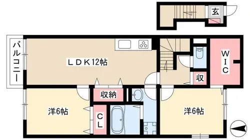 リーブル REN【2階】の間取り
