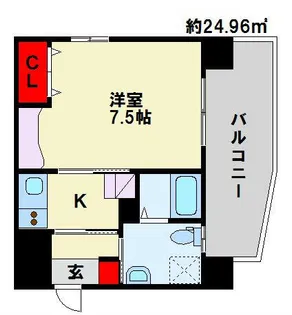 古船場タカヤコーポレーションビル【504号室】の間取り