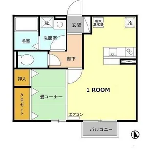 ウエストアヴェニュー【2階】の間取り