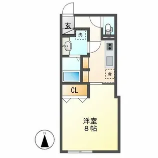 LUORE大曽根【301号室】の間取り