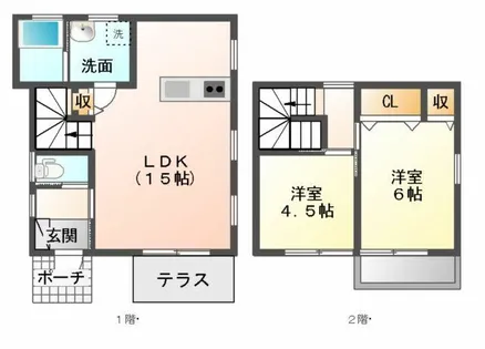 ふるーちぇ【B号室】の間取り