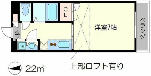 グリーンヒル塔ノ段【3階】の間取り