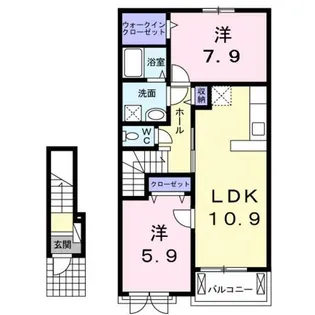 プリムローズ【2階】の間取り