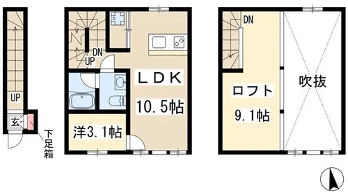 コレクション御器所【2階】の間取り