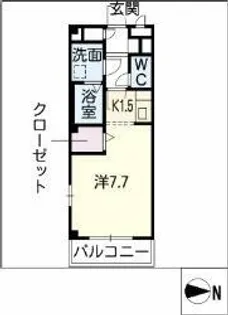 ステーシアⅢ【202号室】の間取り