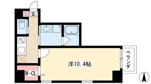 コンフォルト若宮【2階】の間取り