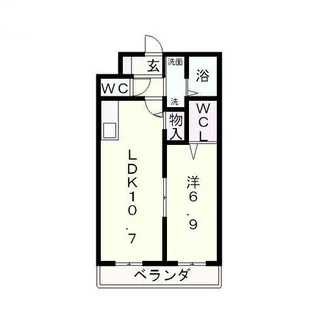 アースマーシマンションⅡ【2階】の間取り