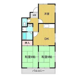 ロイヤルコーポ東雲【6階】の間取り