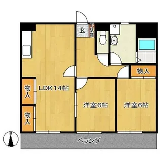 ハイツセイコー【2階】の間取り