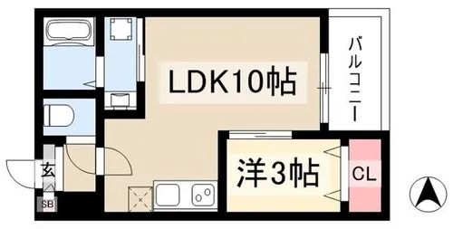 GRANDBLUE nagasukaⅠ【1階】の間取り