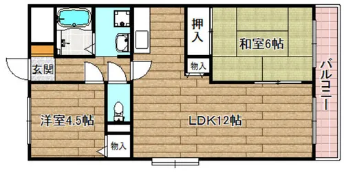 コーポラス安里【402号室】の間取り
