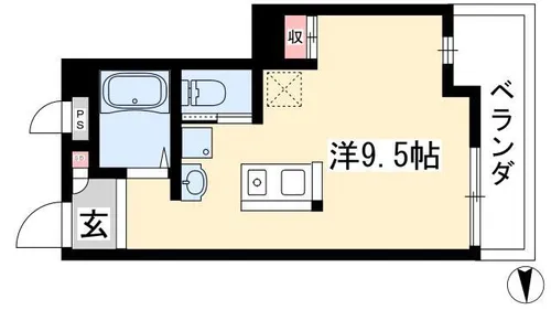レジデンス一社【403号室】の間取り