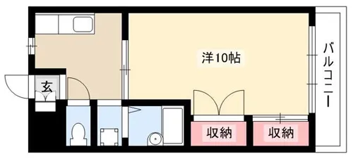 ビューティ武田【1階】の間取り