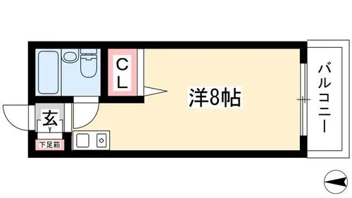 ラフィネ新栄【2階】の間取り