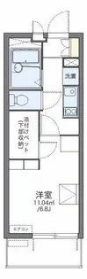 レオパレスウイング元城A【2階】の間取り