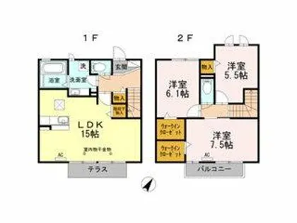 パルテール【1階】の間取り