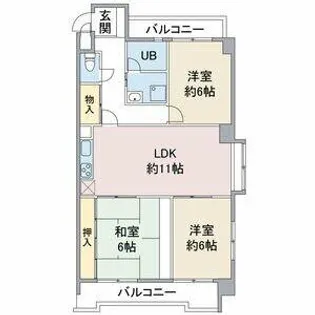ニューアーバン一社【105号室】の間取り