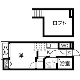 Glanz栄生【105号室】の間取り