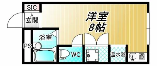 ブルージェつばき【2階】の間取り