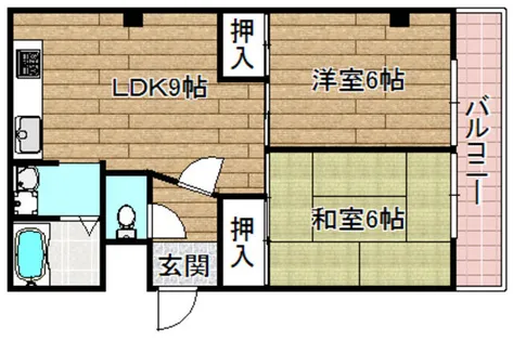 STマンションⅢ【305号室】の間取り