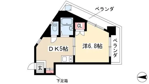 グランソワール千代田【3階】の間取り