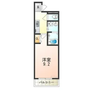 フジパレス鳳中町Ⅱ番館【2階】の間取り