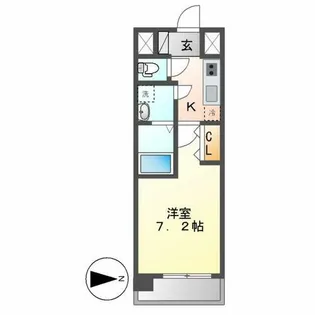 UURコート名古屋名駅(ユーユーアールコート)【14階】の間取り