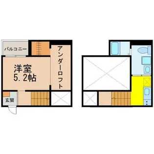 Tross港栄【202号室】の間取り
