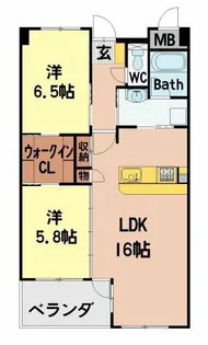 リアンヒロ【2階】の間取り