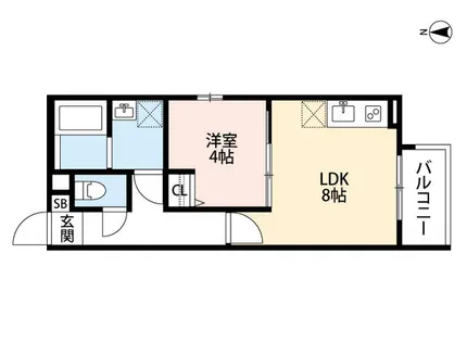 ニーギルボンラ【2階】の間取り