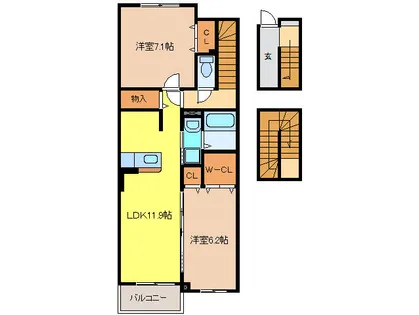 アビタシオン【3階】の間取り