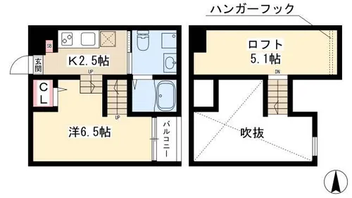 ココマンション【105号室】の間取り