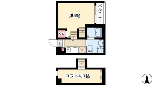 Dear court Nadia【2階】の間取り