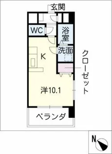 オーシャンフロントりんくう(旧 セントフィールドHouji)【6階】の間取り