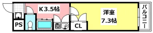 ヴィラサンク【106号室】の間取り
