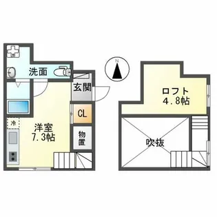 SOLID本山(ソリッド本山)【101号室】の間取り