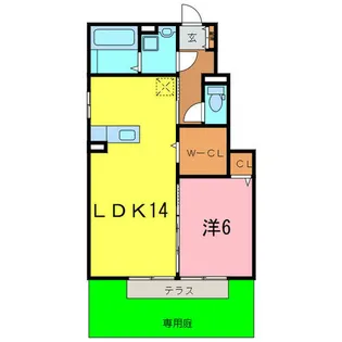 グレイス池田【1階】の間取り