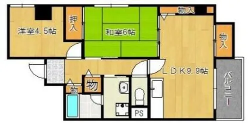 ルークレジデンス姫路【7階】の間取り