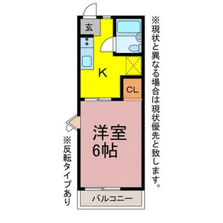 フォーブル西小池A・B【B213号室】の間取り