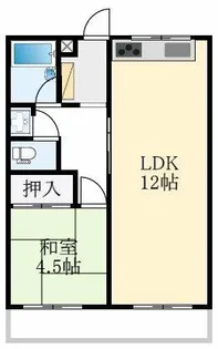 大阪府和泉市箕形町4丁目【マンション】の間取り