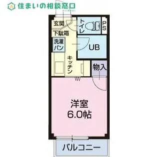 愛知県岡崎市藤川荒古1丁目【アパート】の間取り
