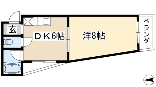第2住吉ハイツ【4階】の間取り