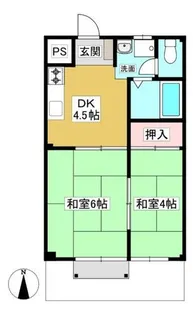 ユトリロ三谷【1階】の間取り