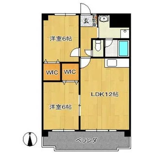 WEST・F【1階】の間取り