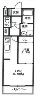 ブラウンシュガーレジデンス【1階】の間取り