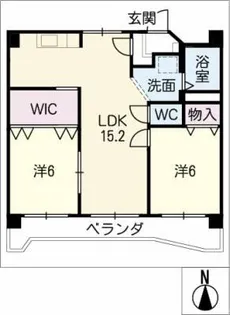 レジデンス恒和【4階】の間取り